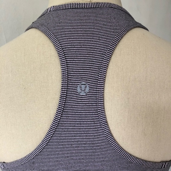 Lululemon Striped Cool Racerback Tank Top EUC - Picture 6 of 8